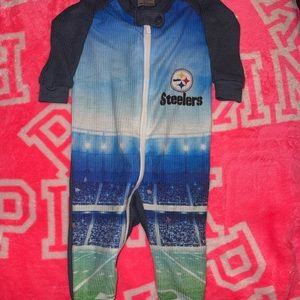 NFL 6 months Steelers open foot pjs
